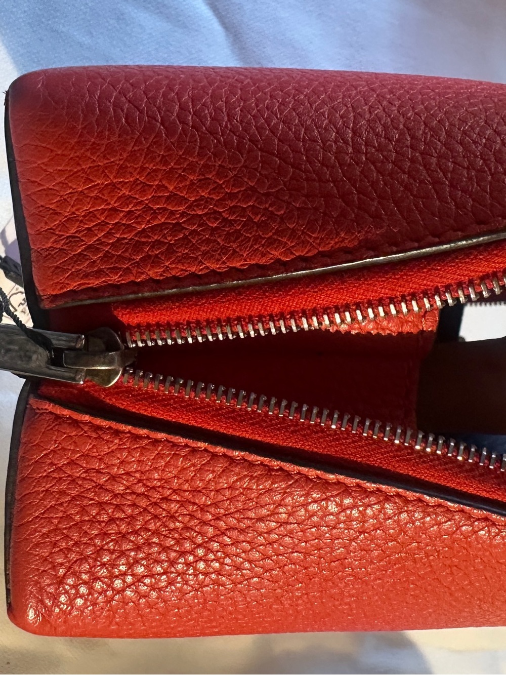 Celine Red Leather Cosmetic Pouch - Picture 8 of 15